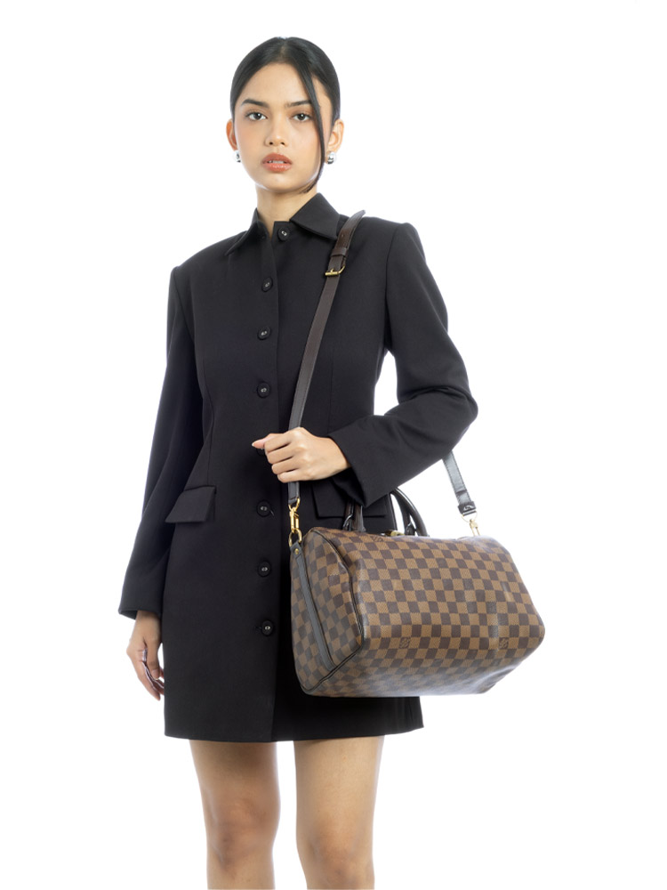 Damier Ebene Speedy 30 Bandouliere NM