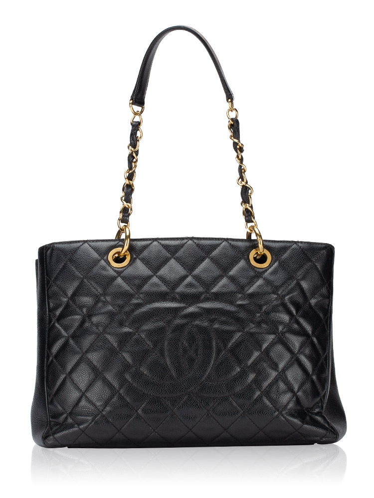 Caviar Grand Shopping Tote GST Black