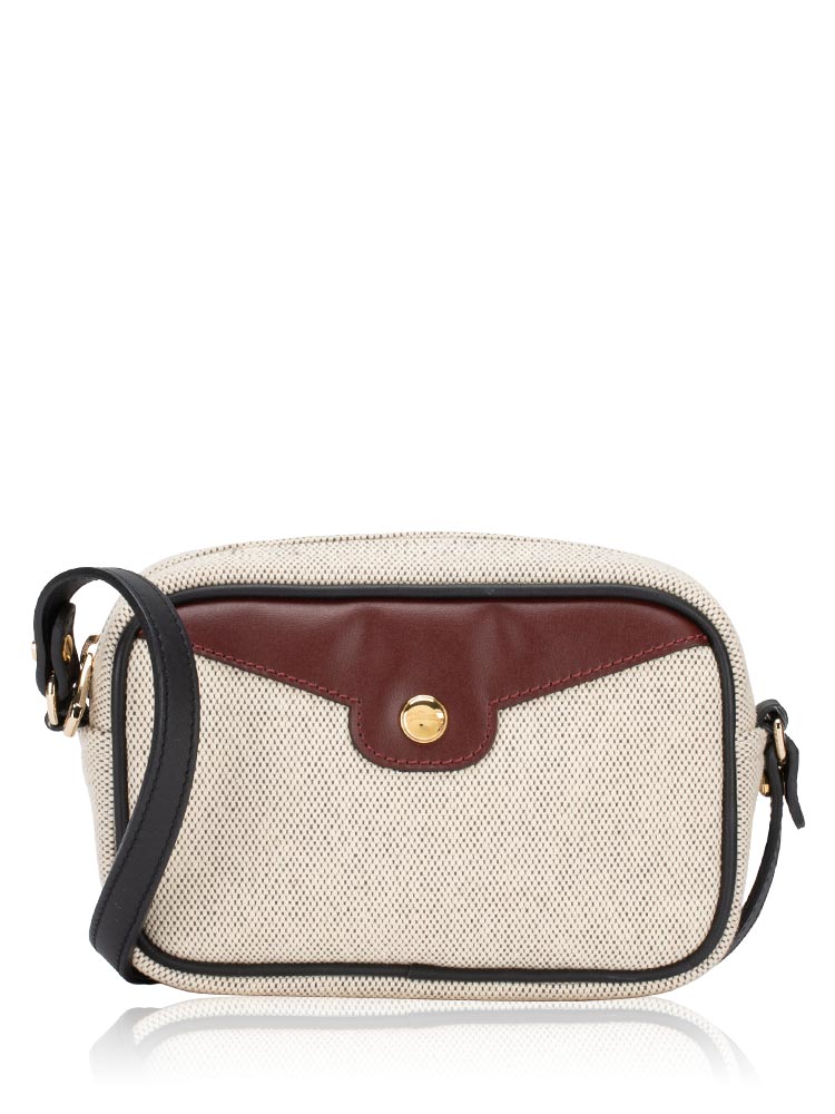 Mademoiselle Canvas Camera Bag Ecru