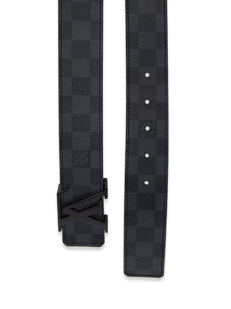 Damier Graphite 40mm LV Initiales Belt Sz 105