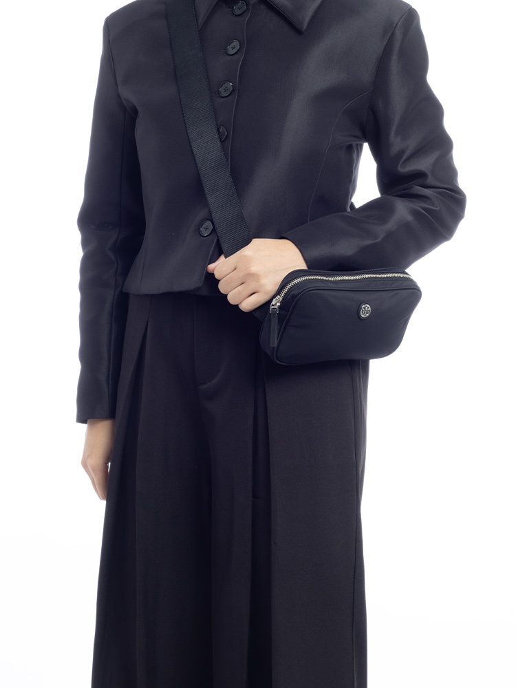 Virginia Nylon Belt Bag Black