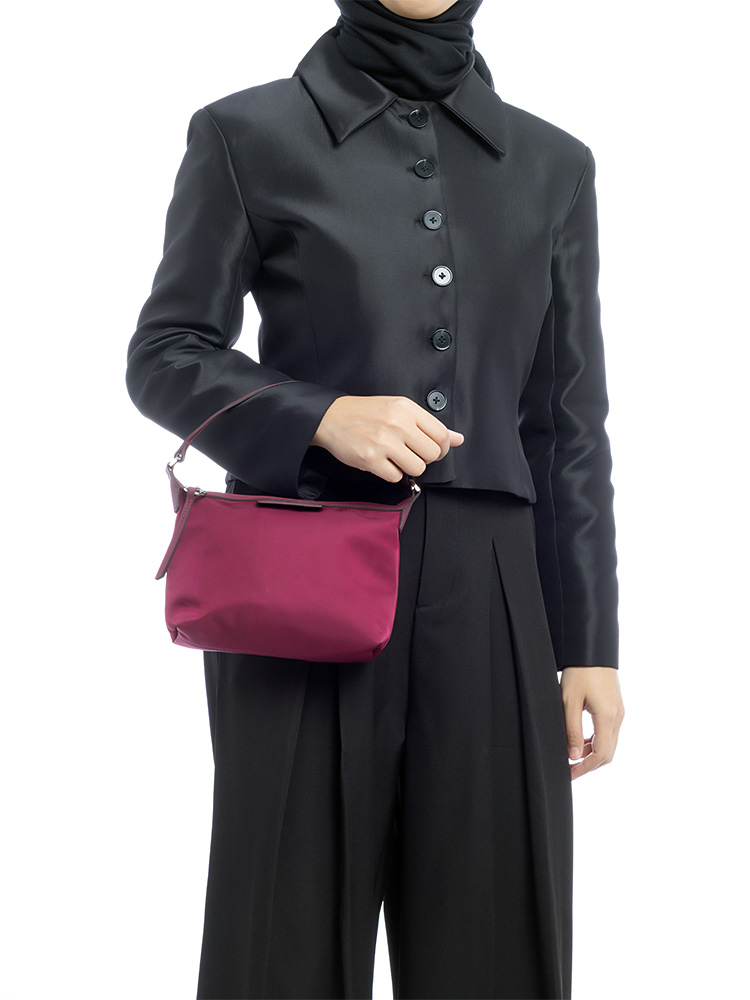 Le Pliage Neo Clutch Burgundy