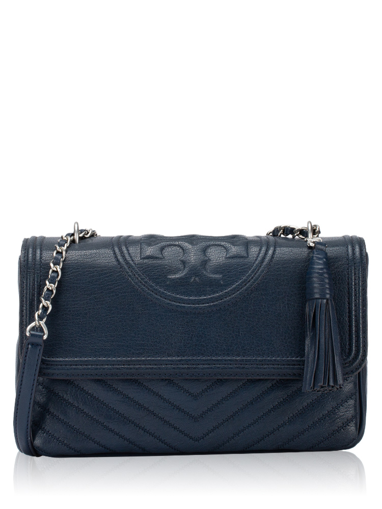 Fleming Distressed Shoulder Bag Royal Navy