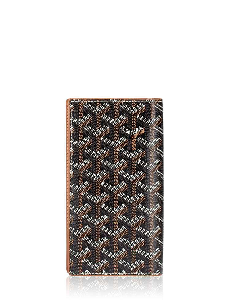 Goyardine Saint-Lambert Long Bifold Wallet Black Gold