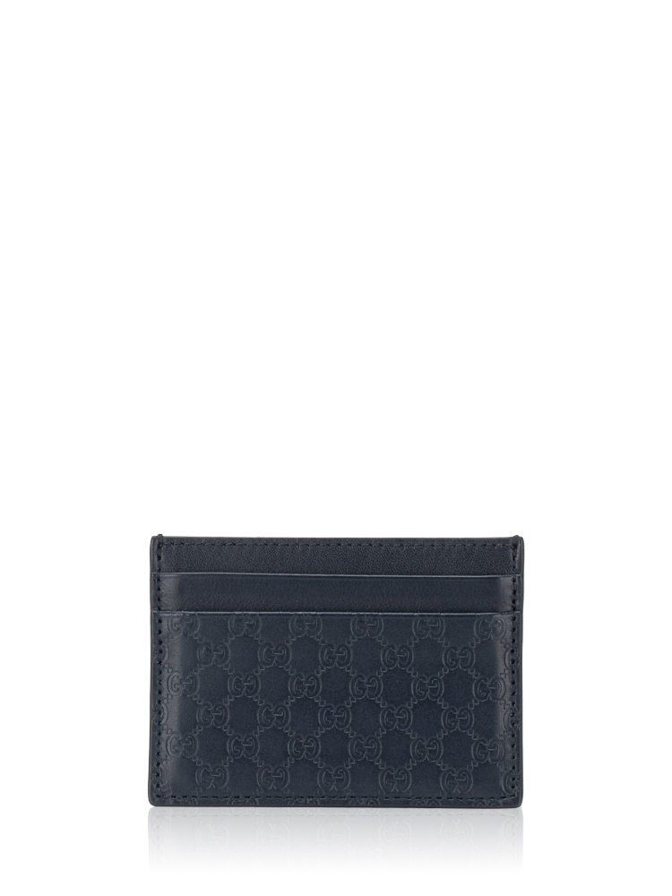 Microguccissima Card Holder Midnight Blue