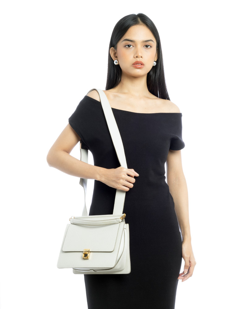 Calfskin Numéro Sept Chalk