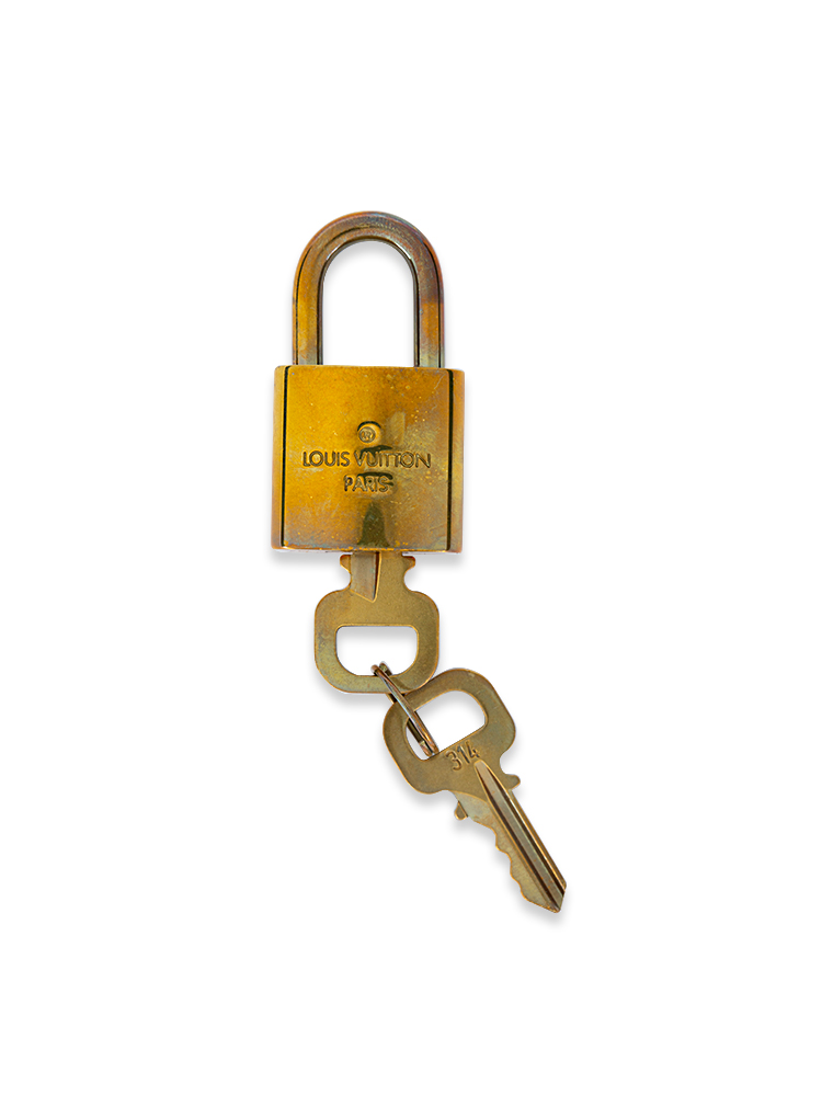 Brass Lock and Key Set Gold #314