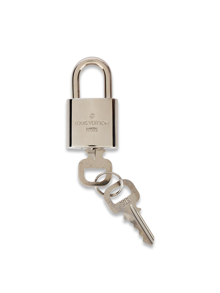 Polished Lock and Key Set Silver #303