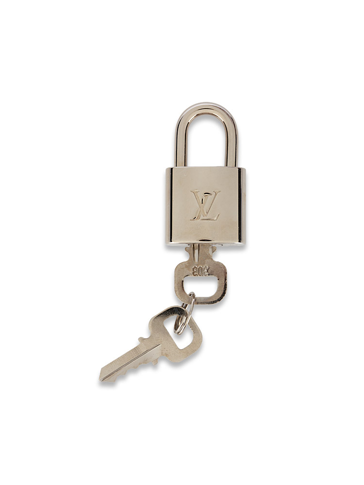 Polished Lock and Key Set Silver #303