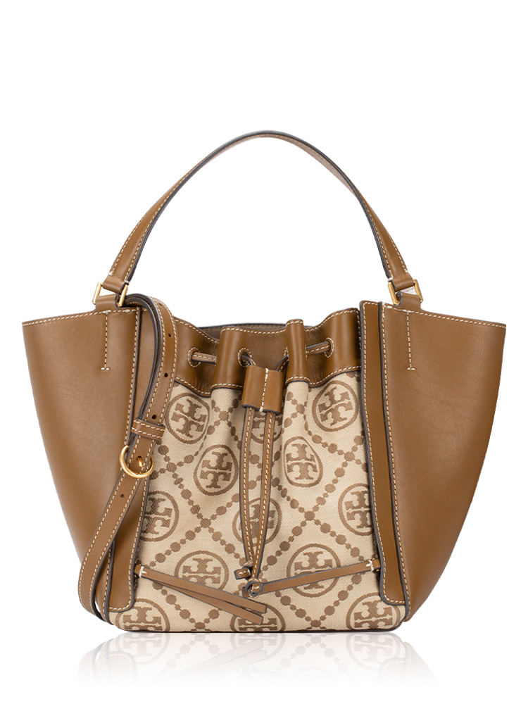 T Monogram McGraw Dragonfly Tote Hazelnut