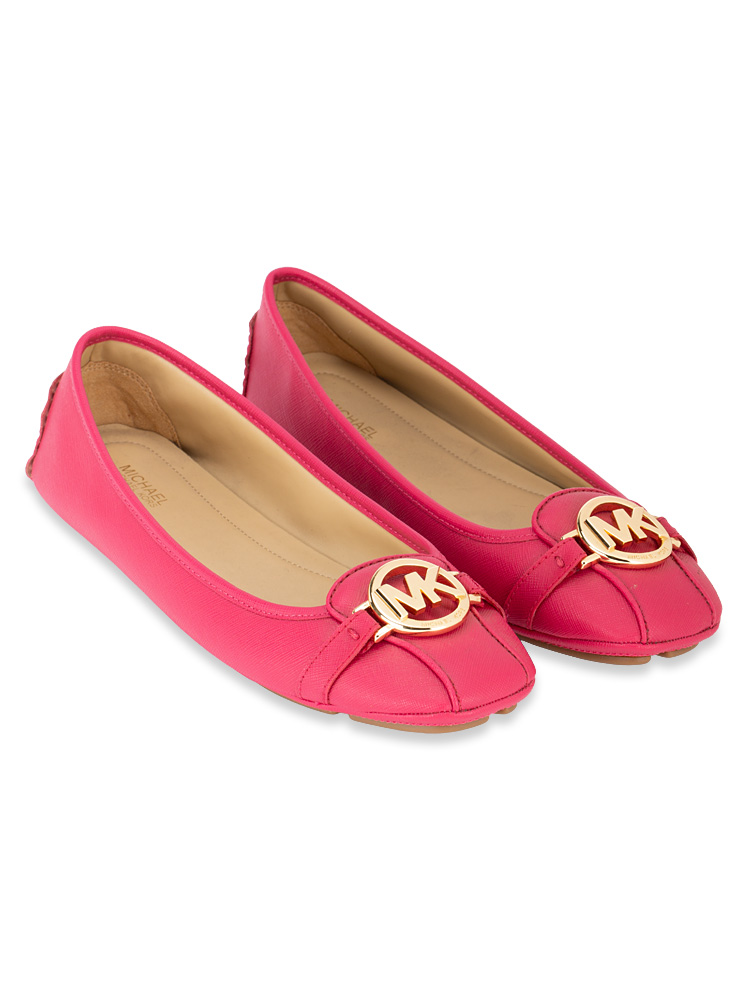 Fulton Moc Flats Carmine Pink Sz 9.5