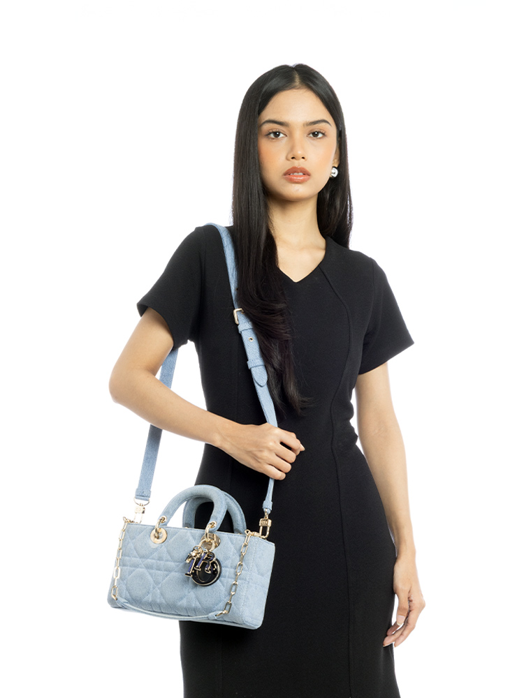 Denim Macrocannage Medium Lady D-Joy Blue
