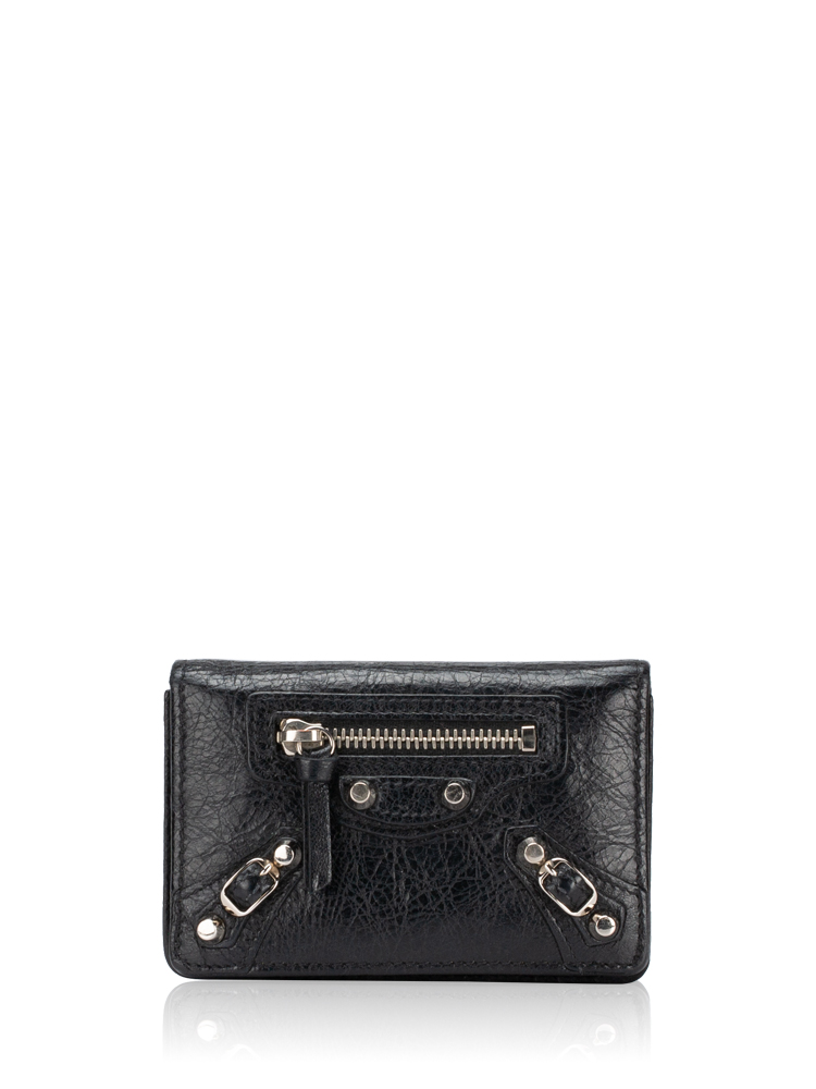 Classic Silver Card Wallet Black
