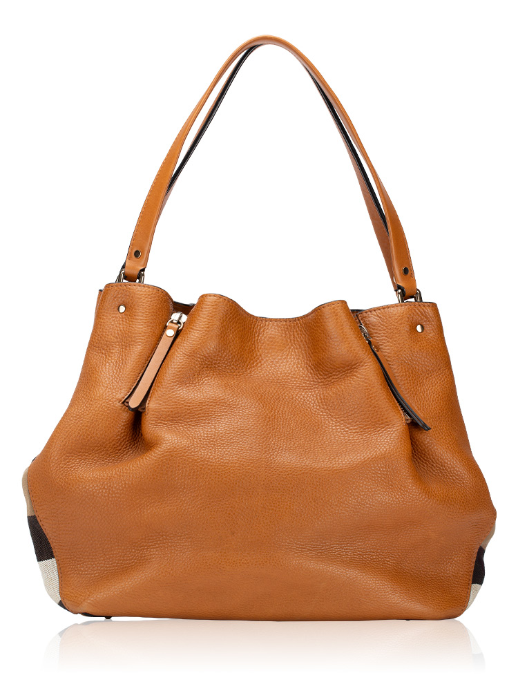 House Check Maidstone Shoulder Bag Saddle Brown