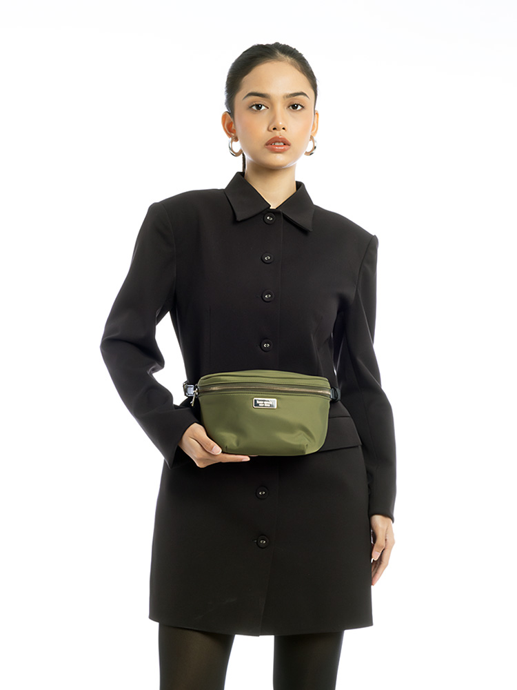 Dawn Nylon Belt Bag Evergreen