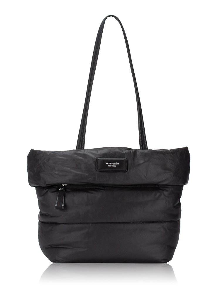 Puffed Small Tote Black
