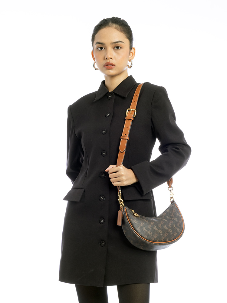 CM584 Mira Horse & Carriage Shoulder Bag Burnished Amber