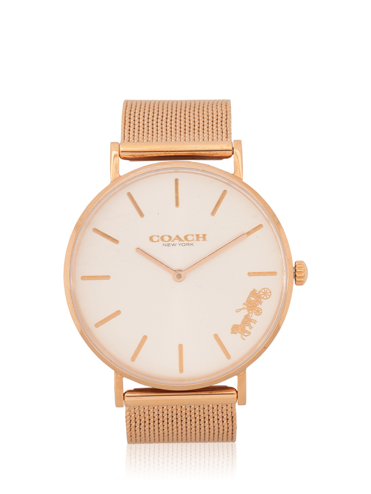 14503126 Perry Mesh Bracelet Watch Rose Gold
