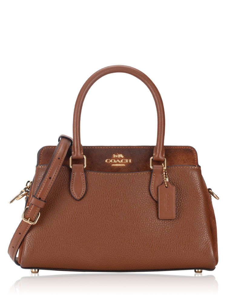 CM101 Darcie Mix Leather Carryall Redwood