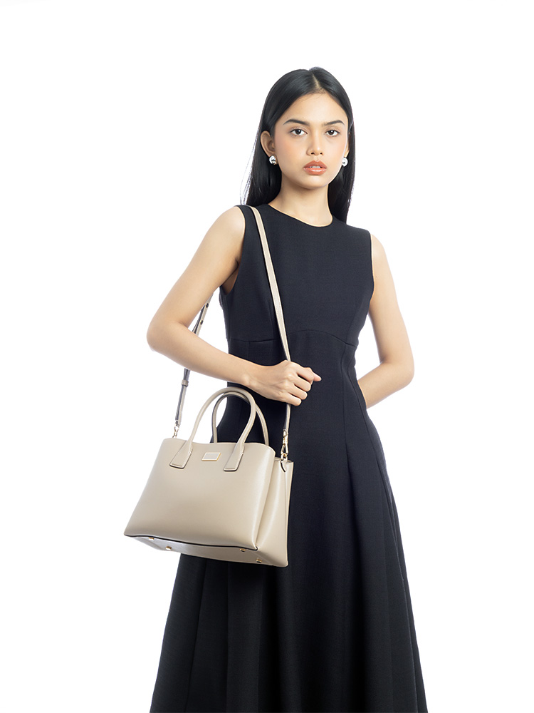 Serena Leather Satchel Timeless Tan