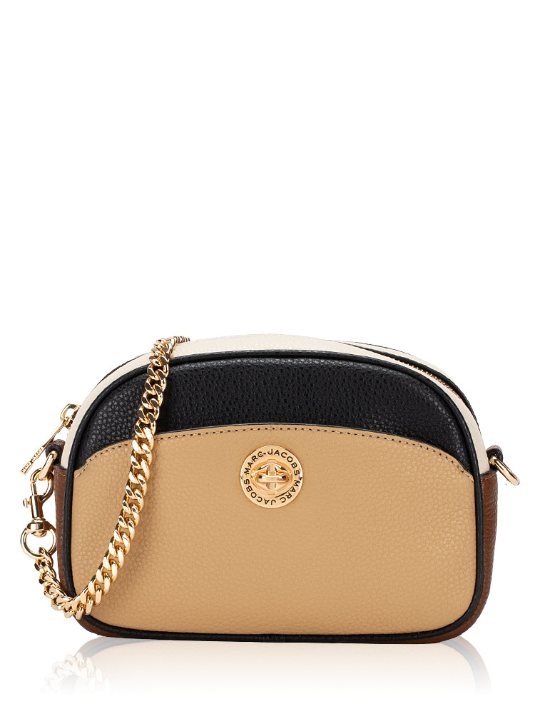 4P5HCR012H01 Signet Colorblock Turnlock Camera Bag Iced Coffee Multi