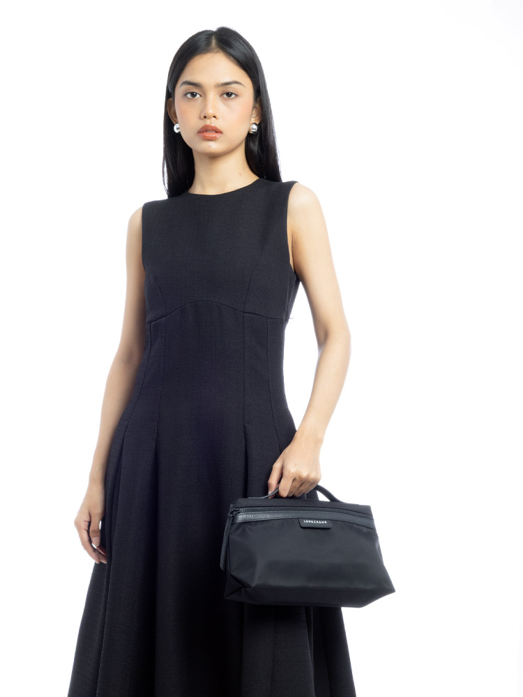 Le Pliage Neo Large Top Handle Pochette Black