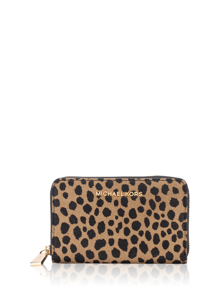 Jet Set Cheetah Calf Hair Small Wallet Husk Multi