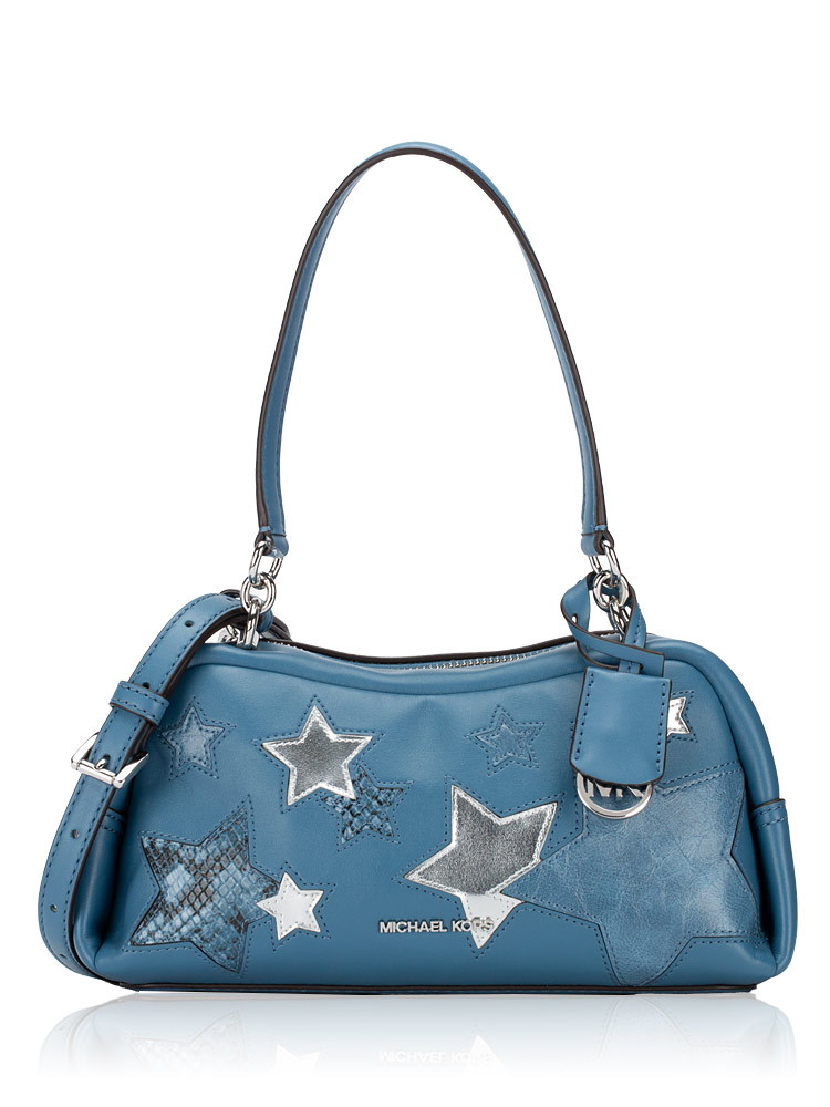 Cecily Embellished Small Shoulder Bag Cornflower