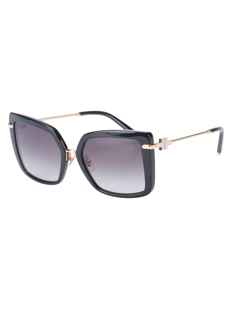 TF4185 Oversize Cat Eye Sunglasses Black Gradient Grey