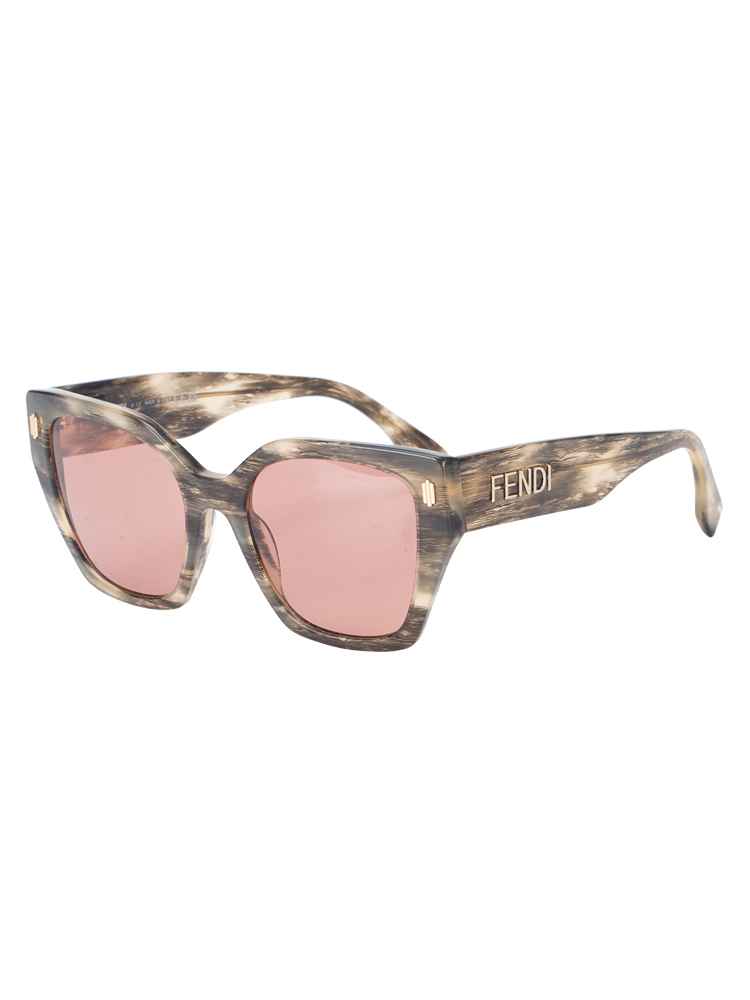FE40070I Square Sunglasses Bordeaux Brown
