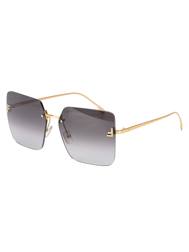 FE4082US Crystal Fendi First Sunglasses Smoke