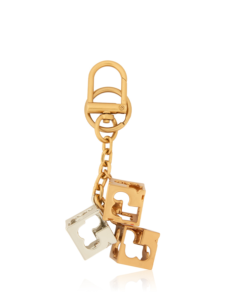 Logo Cube Keyring Multi