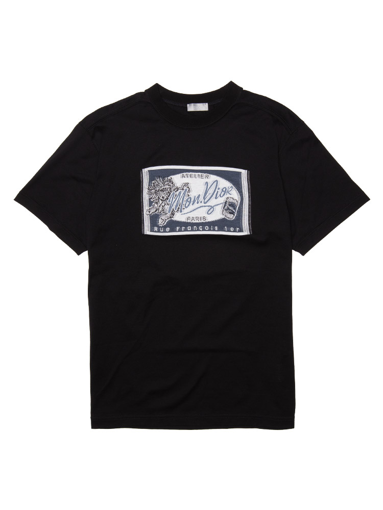 Cotton Logo T-shirt Black Sz M