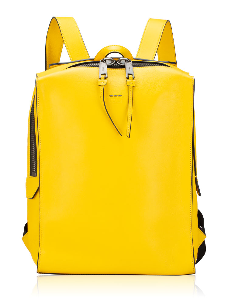 Vitello Square Backpack Yellow