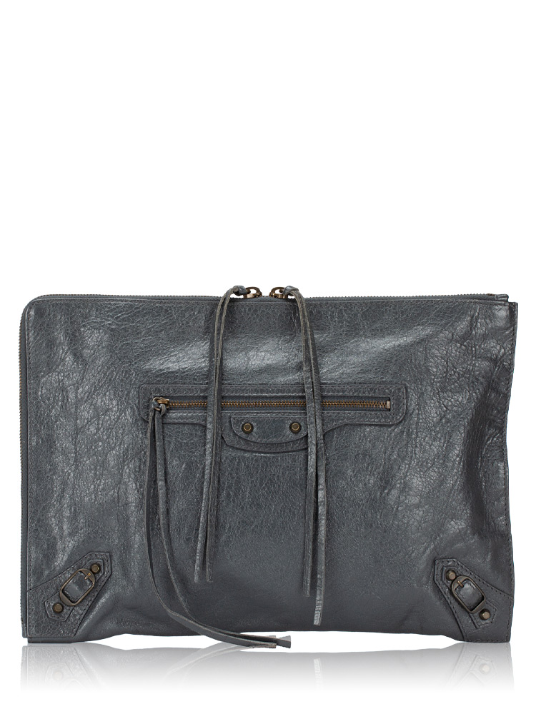 Classic Small Pouch Gris Fossile