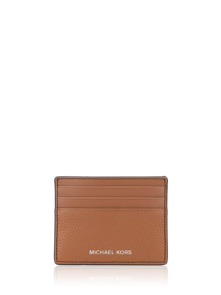 Cooper Grained Leather Card Case Luggage Brun Valise