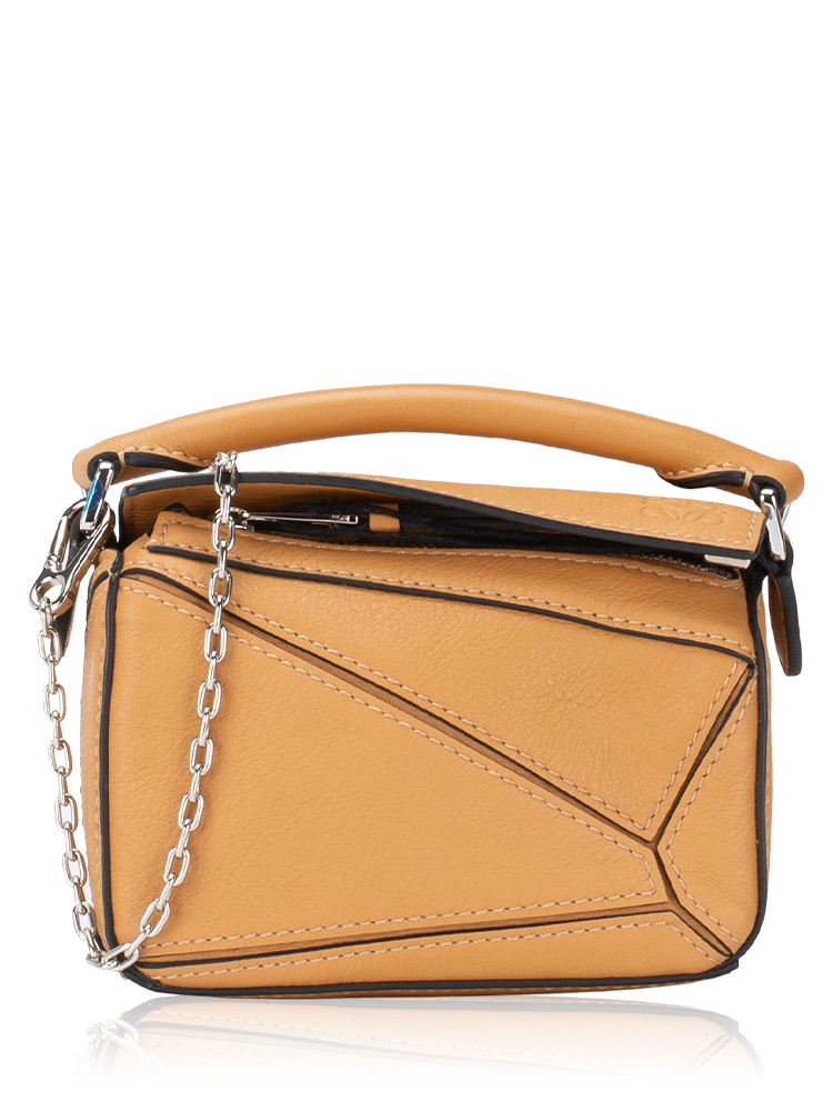 Calfskin Nano Puzzle Bag Warm Desert