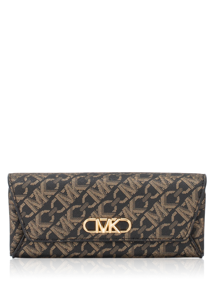 Signature Metallic Empire Glasses Case Black Pale Gold
