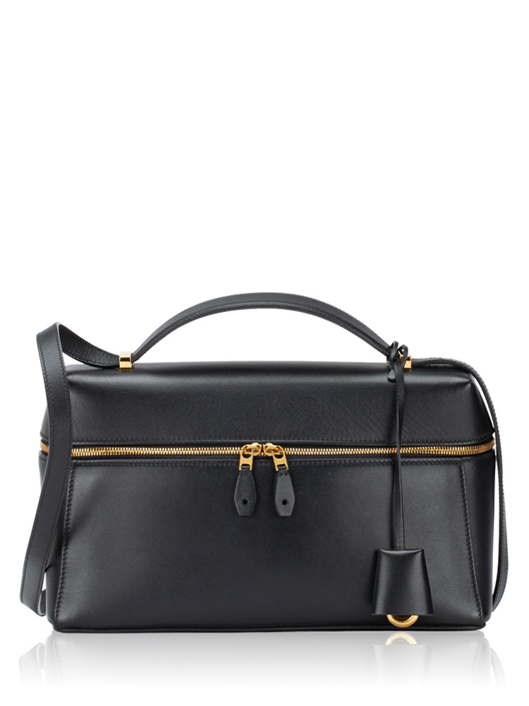 Saddle Calfskin Extra Bag L27 Black