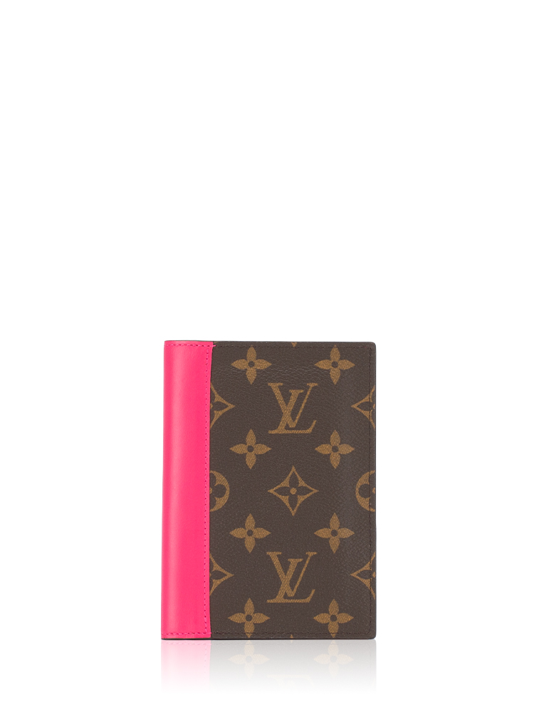 Monogram Passport Cover NM Pondichery Pink
