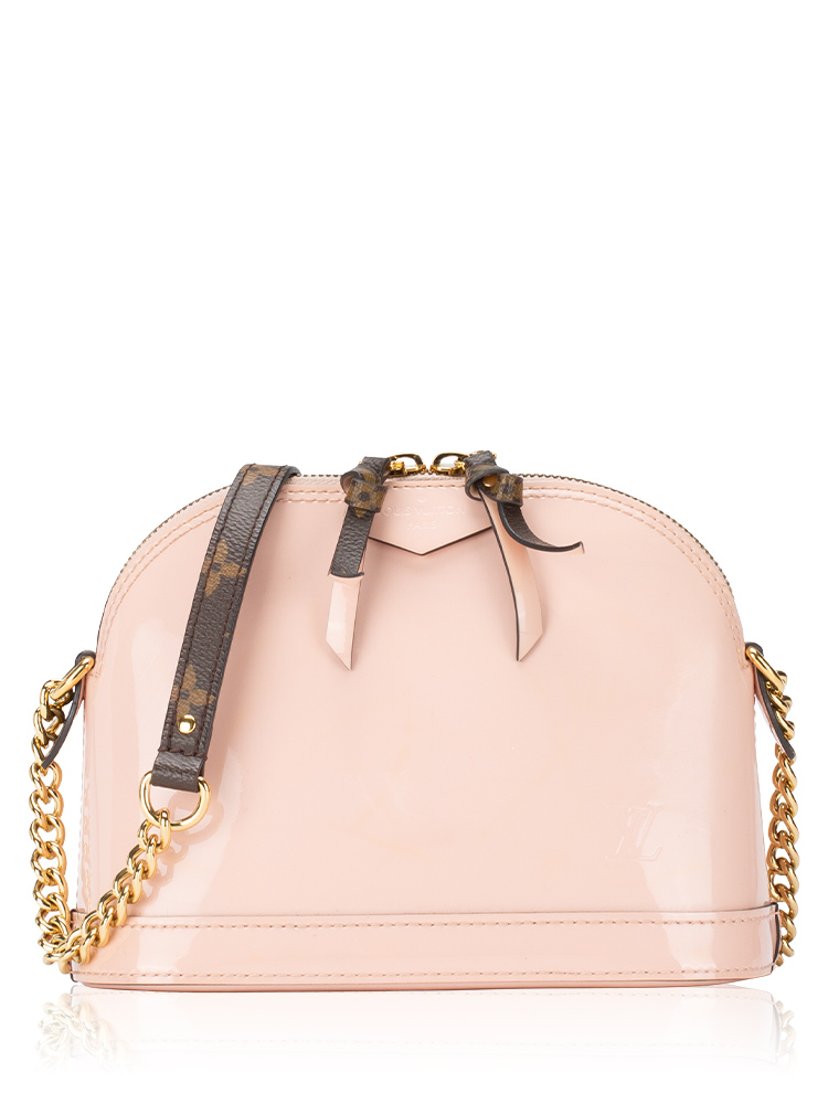 Monogram Vernis Alma Mini Rose Ballerine