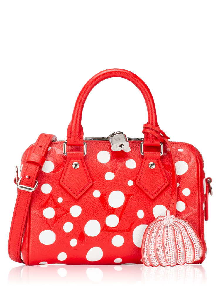 X Yayoi Kusama Empreinte Speedy 20 Bandouliere Rogue White