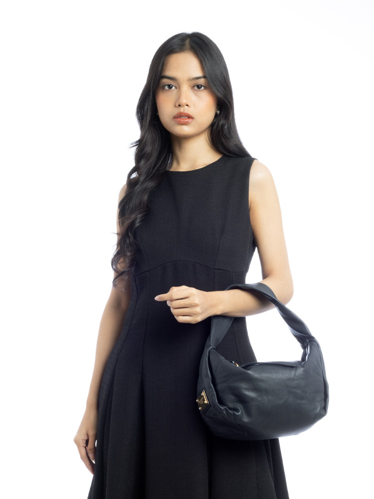 Nappa Shoulder Bag Black