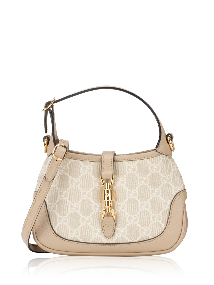 GG Supreme Jackie 1961 Mini Hobo Beige Mystic White