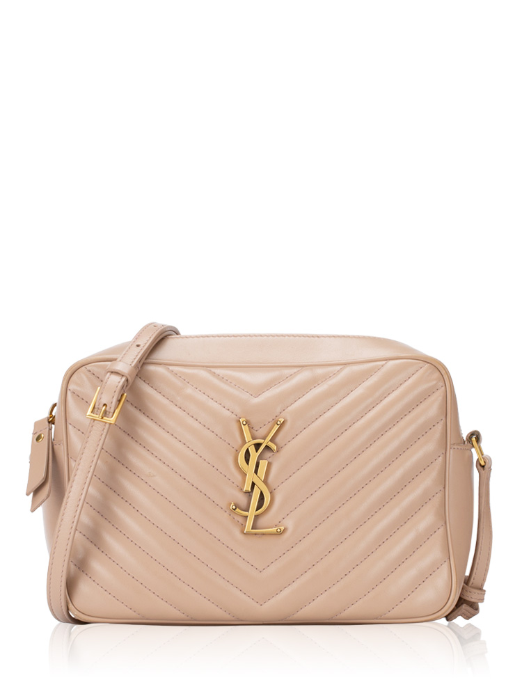 Calfskin Matelasse Monogram Lou Camera Bag Rosy Sand