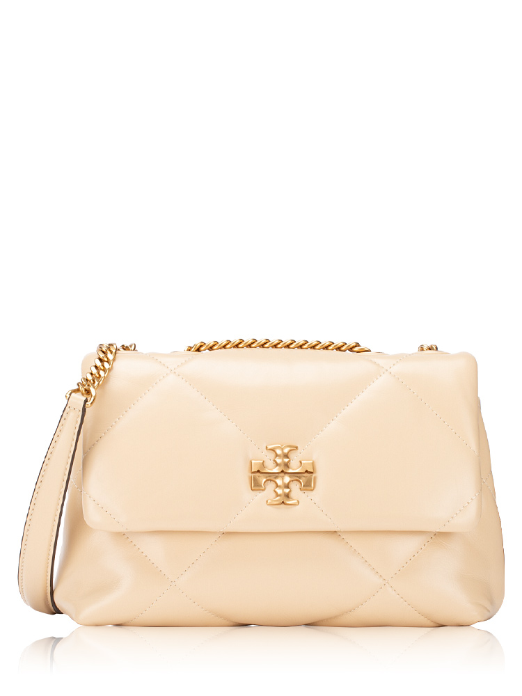 Kira Diamond Quilted Small Shoulder Bag Vanilla Soft Serve