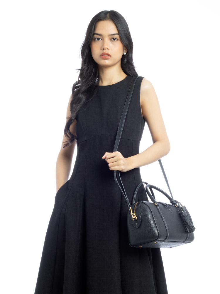 Thea Small Satchel Black
