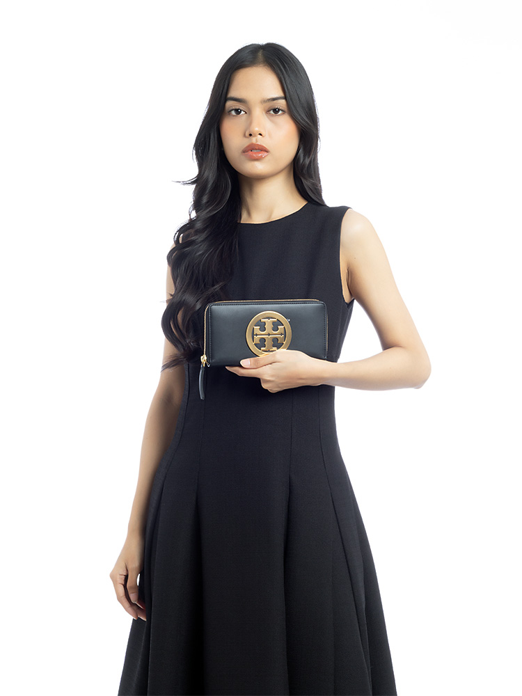 Charlie Zip Wallet Black