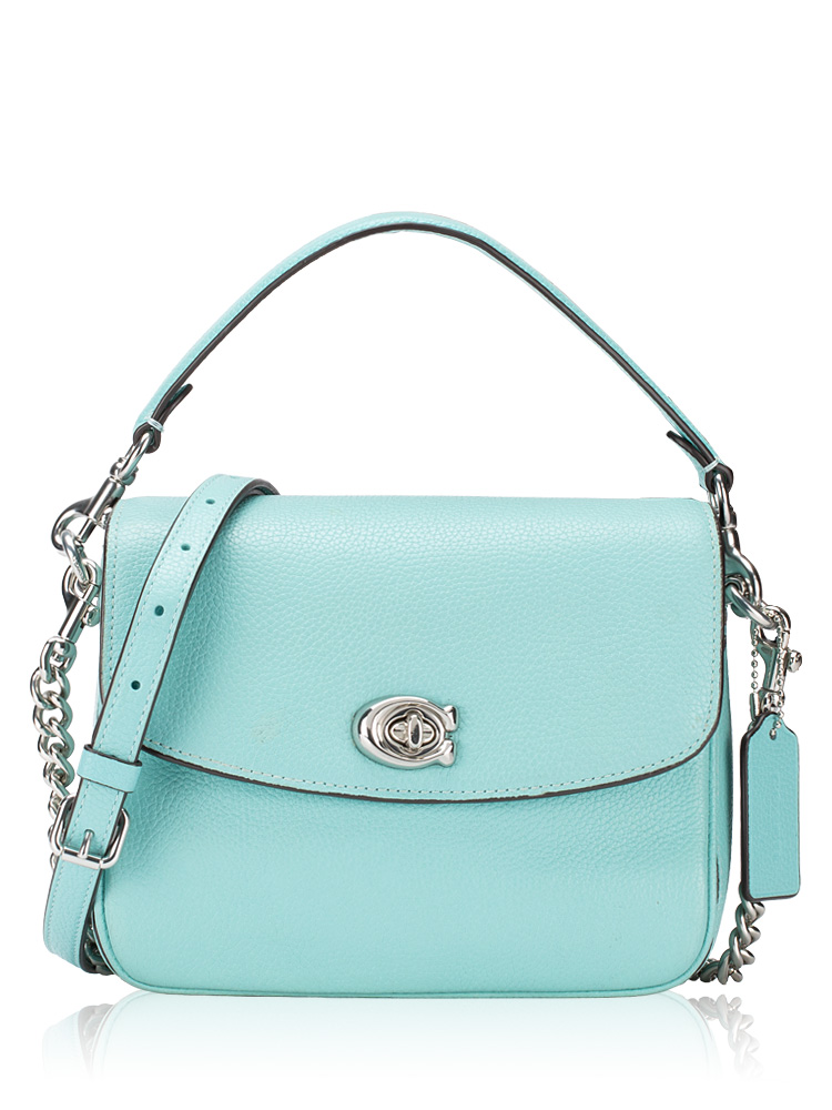 88346 Cassie Leather 19 Crossbody Faded Blue
