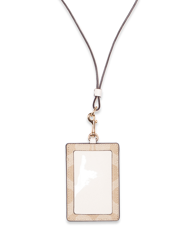 63274 Signature ID Lanyard Light Khaki Chalk
